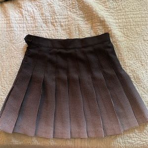 American Apparel Black and White Dotted Skirt